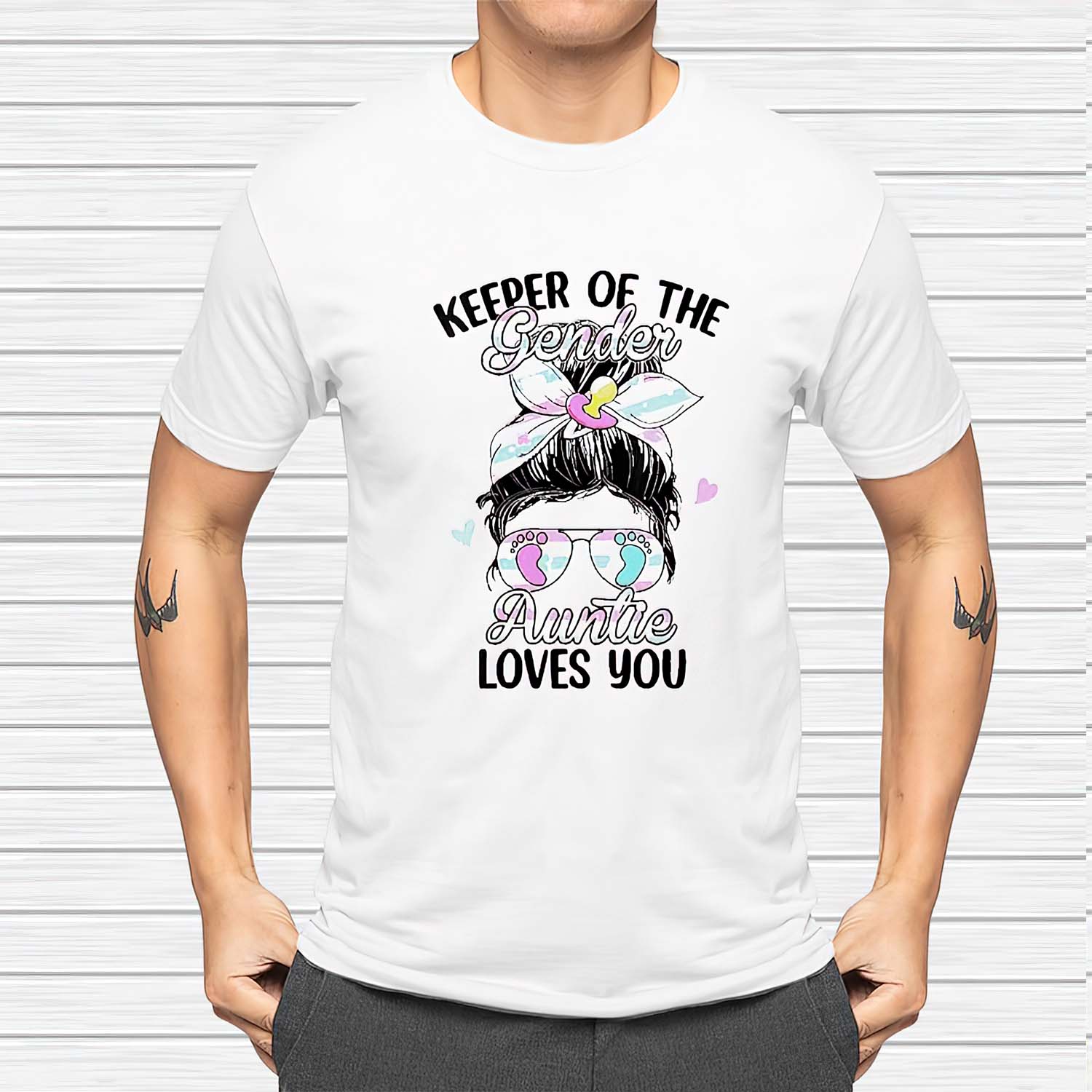 Keeper Of The Gender Auntie Loves You Shirt Keeper Of The Gender Auntie Loves You Shirt