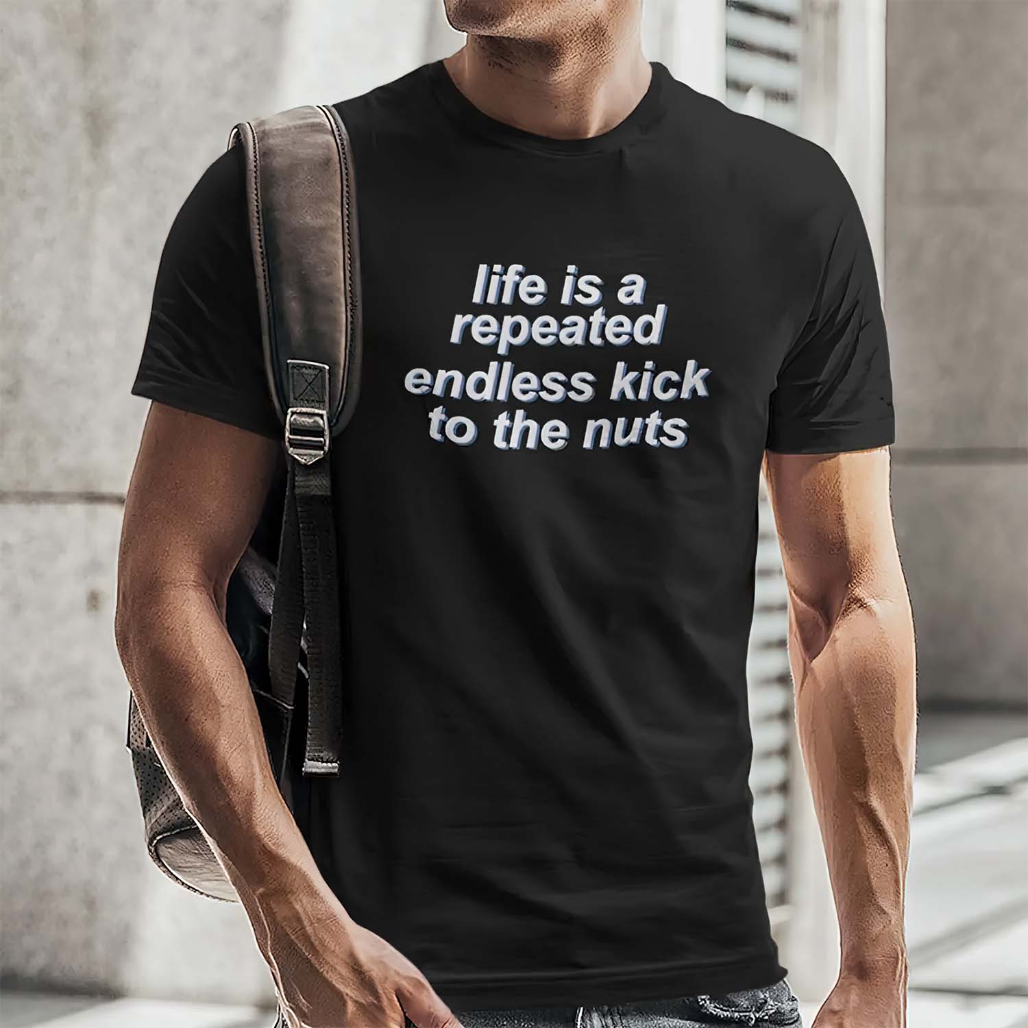 Life Is A Repeated Endless Kick To The Nuts Shirt Life Is A Repeated Endless Kick To The Nuts Shirt