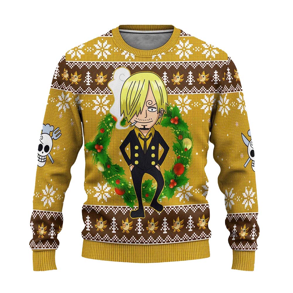 Sanji One Piece Christmas Sweater