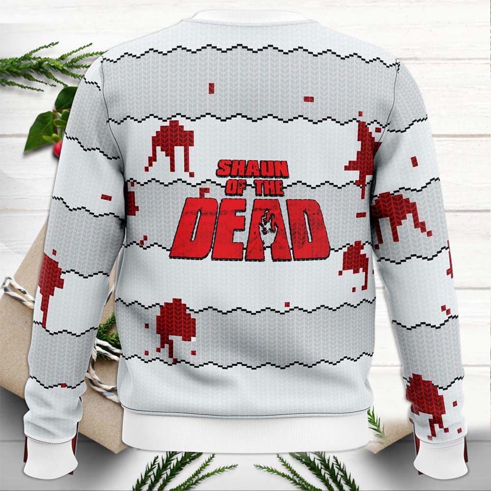 Shaun Of The Dead Christmas Sweater Shaun Of The Dead Christmas Sweater