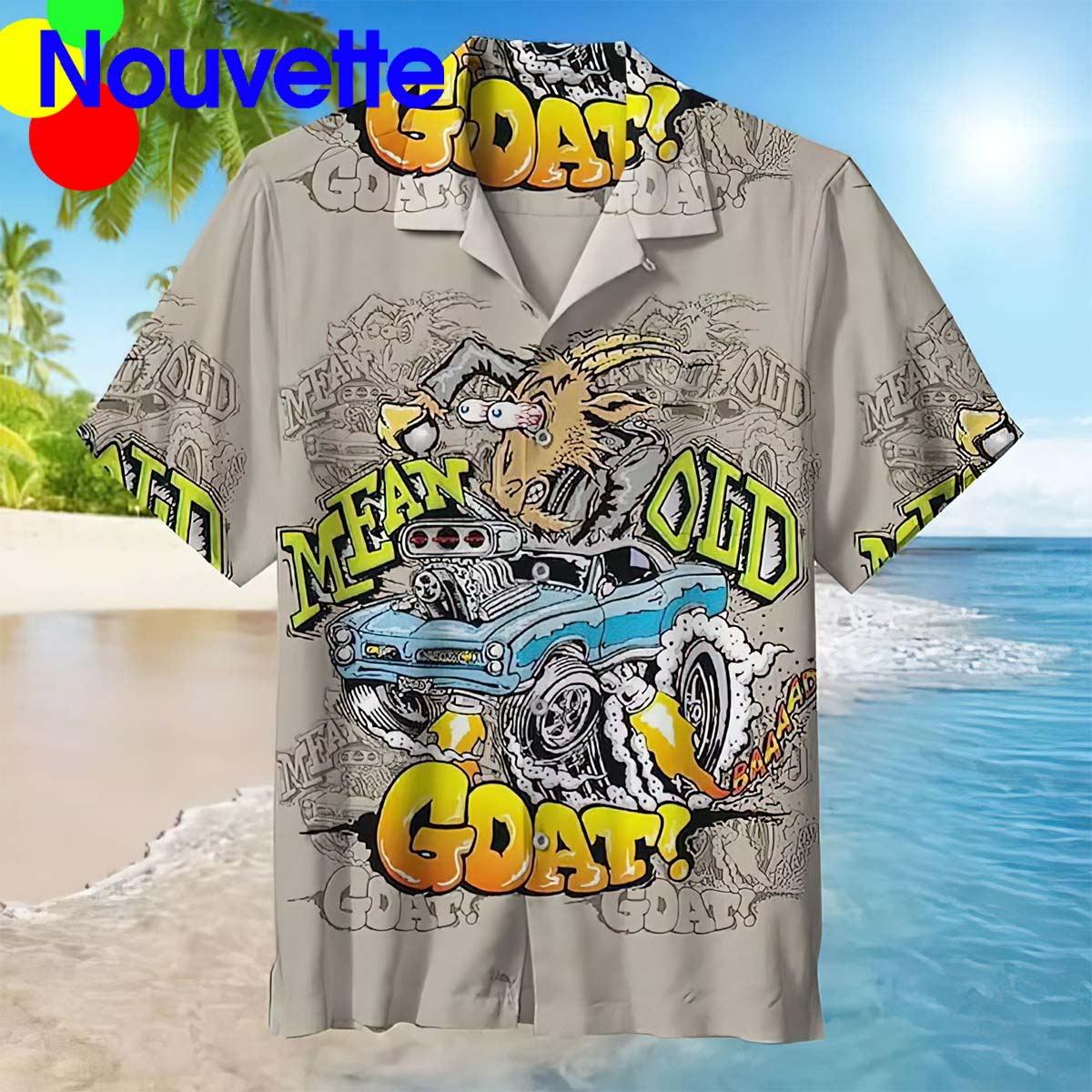 Old Goat With A Hot Rod Shirt Old Goat With A Hot Rod Shirt