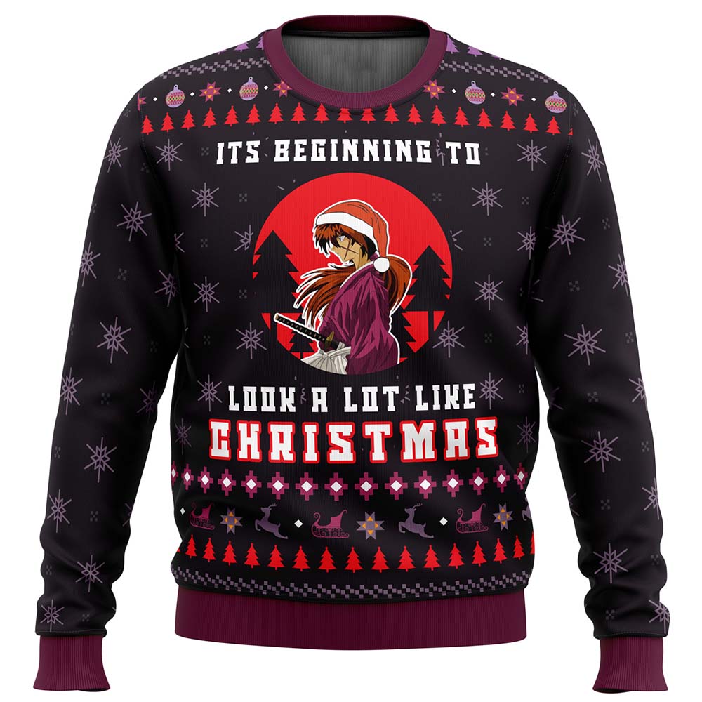 Samurai X Its Beginning To Look A Lot Like Christmas Sweater Samurai X Its Beginning To Look A Lot Like Christmas Sweater