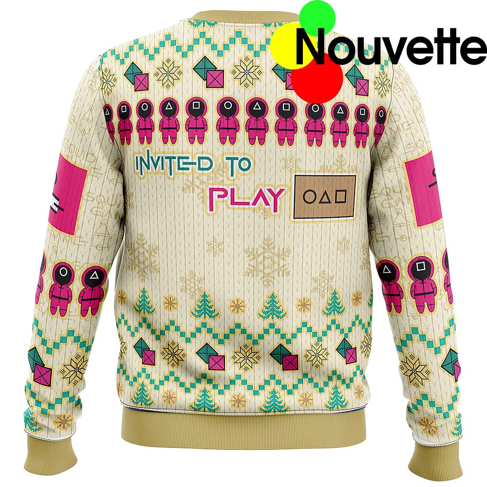 On The First Day Of Christmas Squid Game Sweater On The First Day Of Christmas Squid Game Sweater