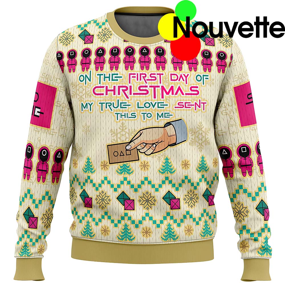 On The First Day Of Christmas Squid Game Sweater