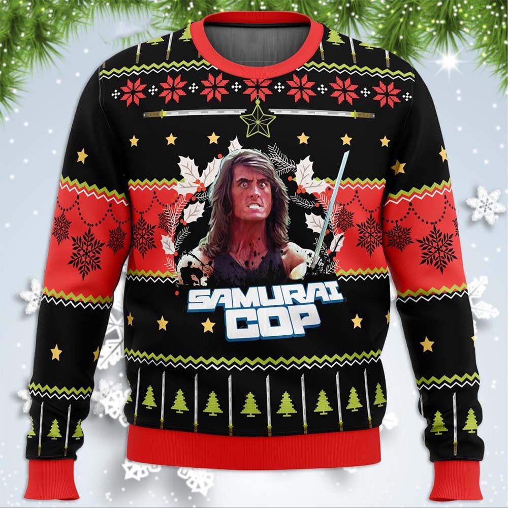 Samurai Cop Christmas Sweater Samurai Cop Christmas Sweater
