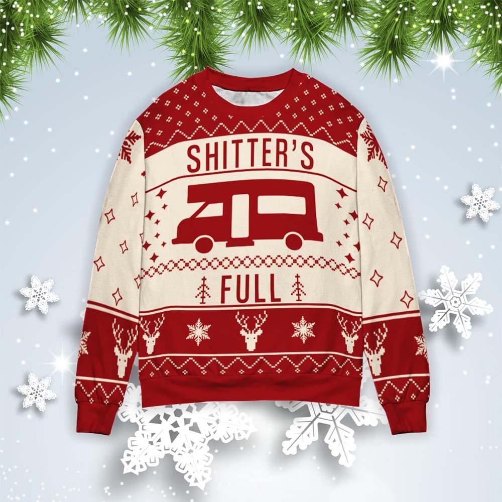 Shitter’S Full Ugly Christmas Sweater Shitter’S Full Ugly Christmas Sweater