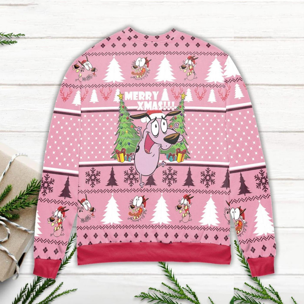 Courage Dog Ugly Christmas Sweater Courage Dog Ugly Christmas Sweater