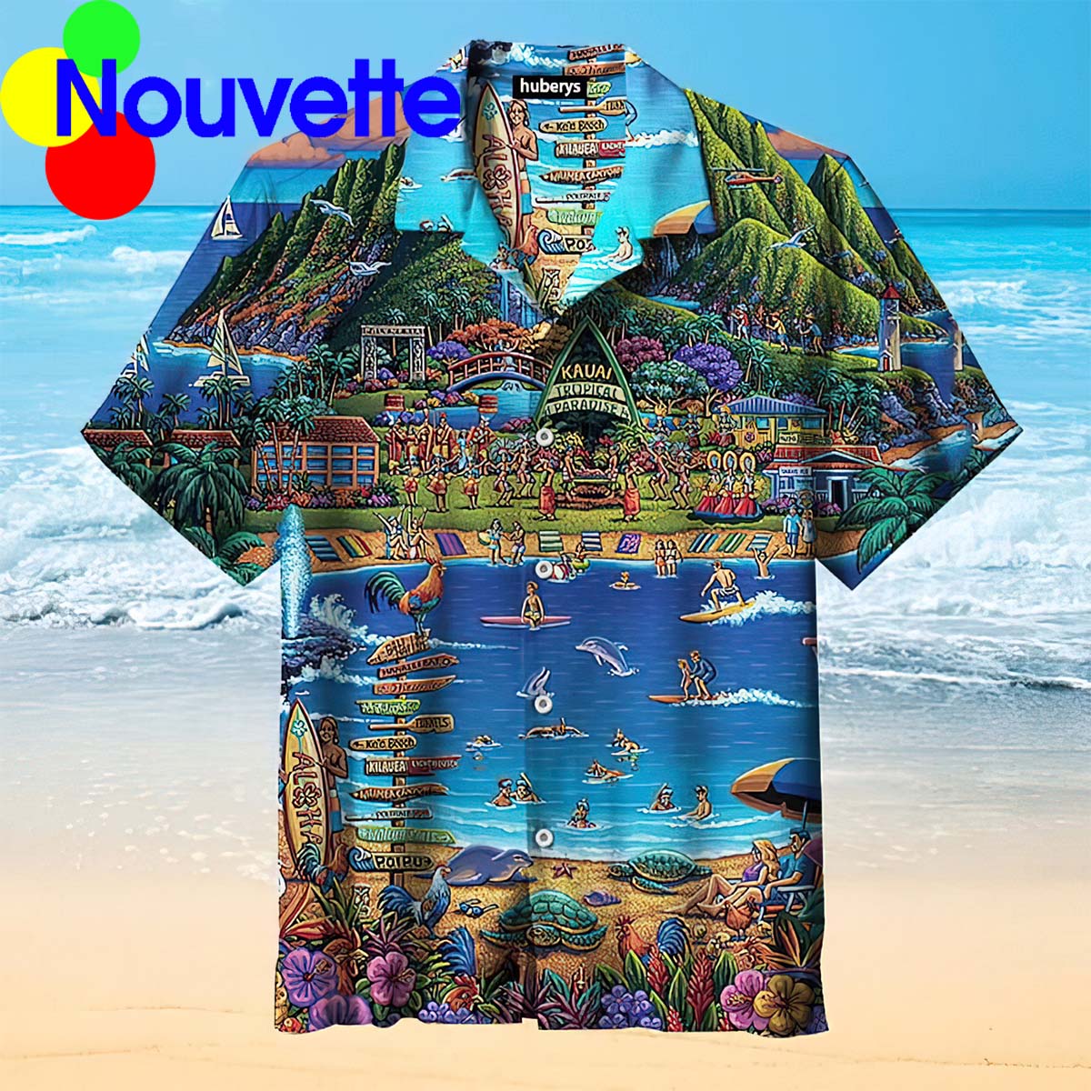 Kauai Island Hawaiian Shirt Kauai Island Hawaiian Shirt