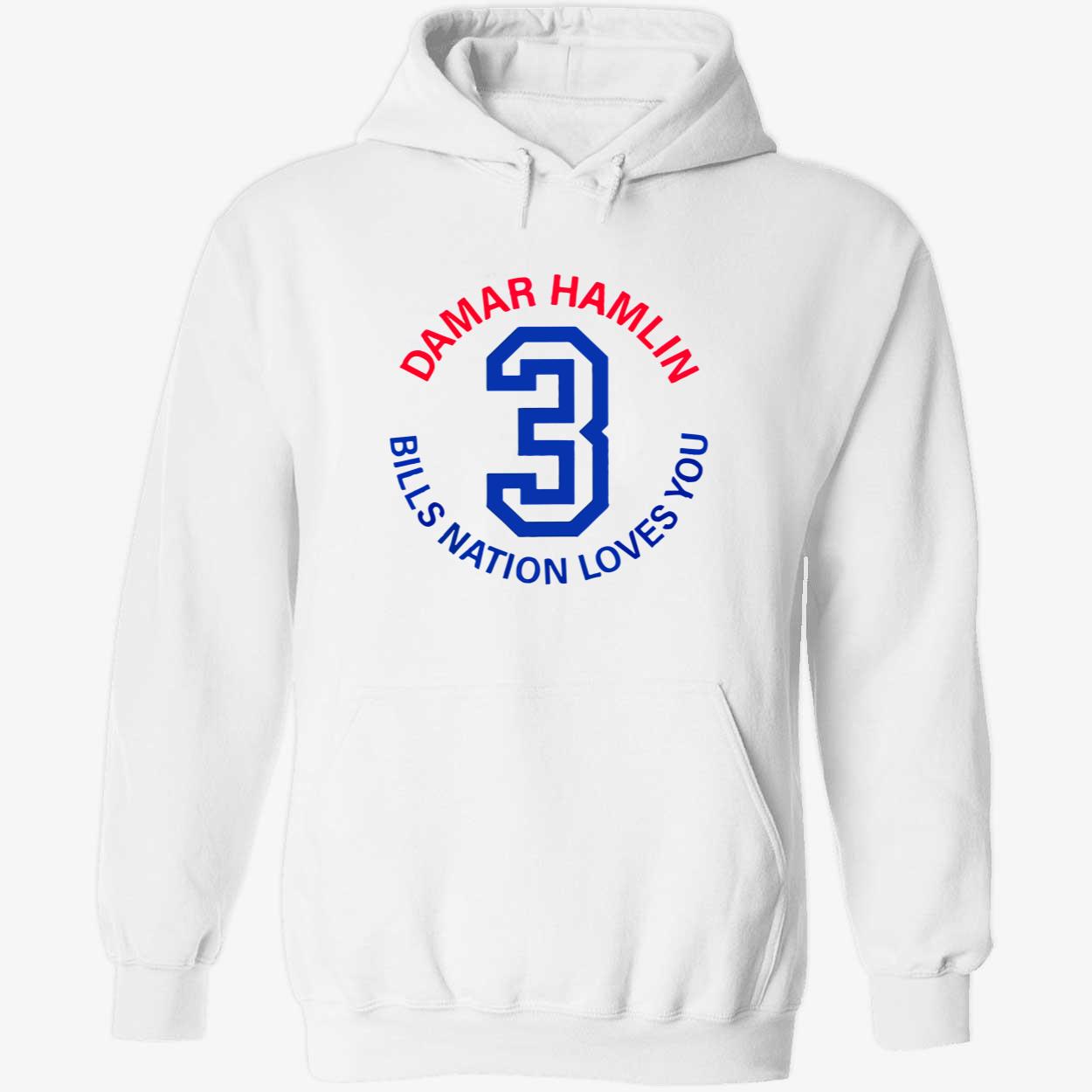 Damar Hamlin 3 Bills Nation Loves You Shirt Damar Hamlin 3 Bills Nation Loves You Shirt