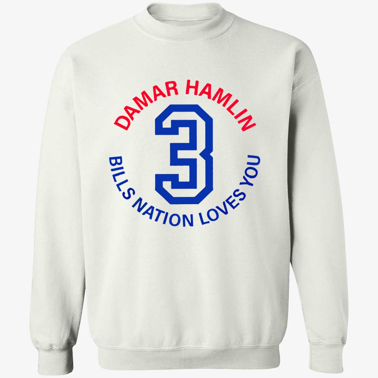 Damar Hamlin 3 Bills Nation Loves You Shirt Damar Hamlin 3 Bills Nation Loves You Shirt