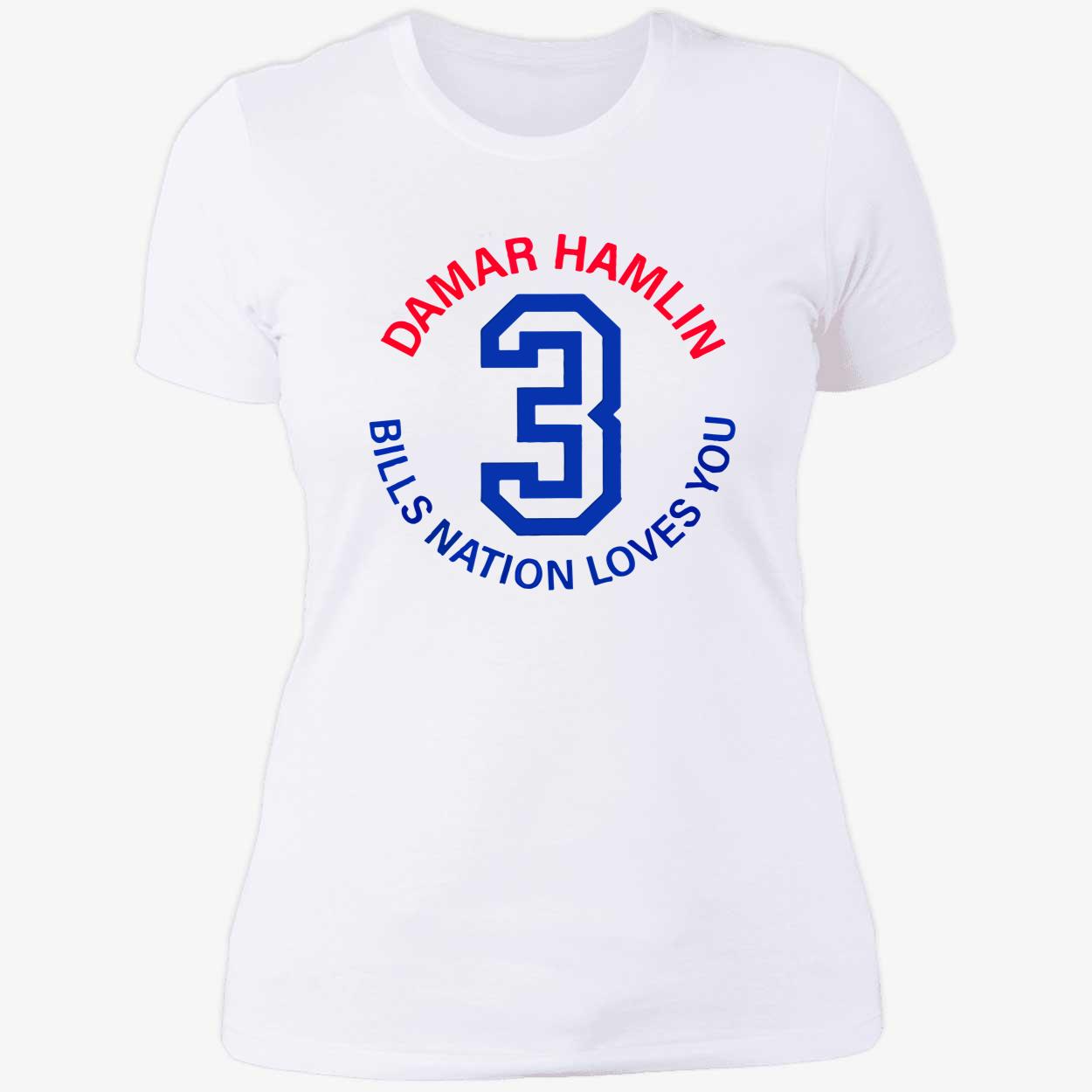 Damar Hamlin 3 Bills Nation Loves You Shirt Damar Hamlin 3 Bills Nation Loves You Shirt