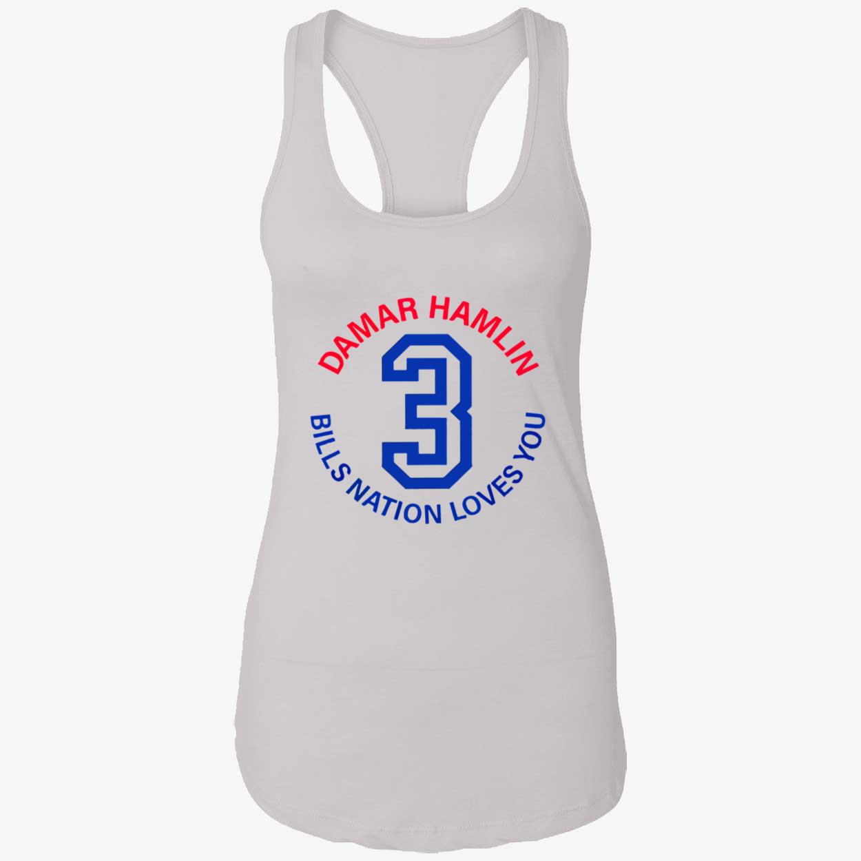 Damar Hamlin 3 Bills Nation Loves You Shirt Damar Hamlin 3 Bills Nation Loves You Shirt