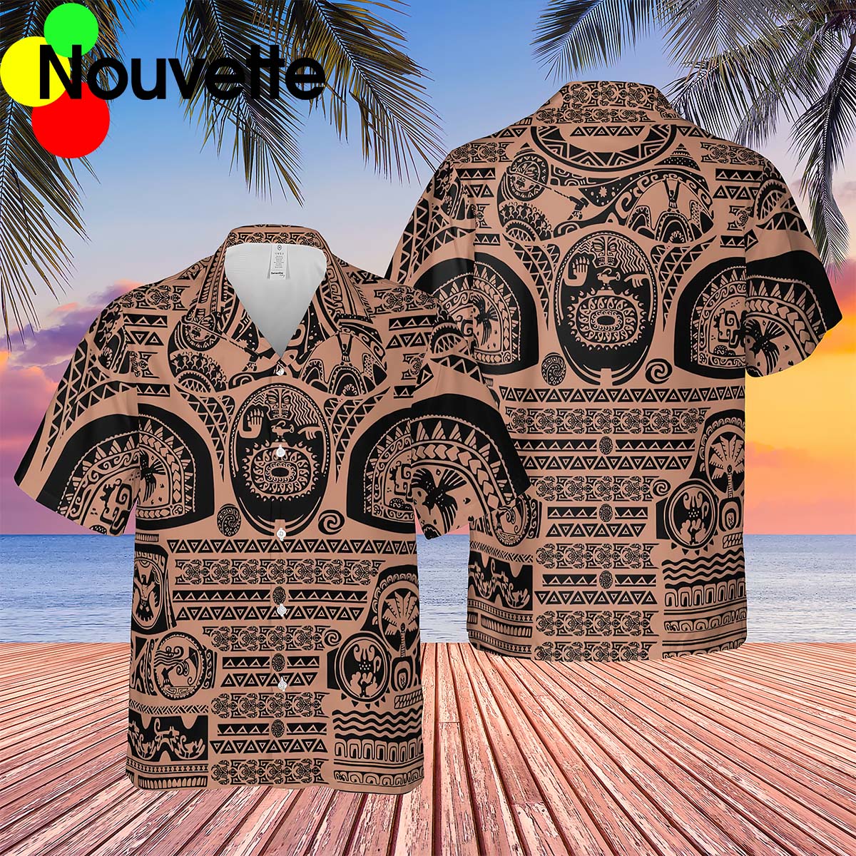 Maui Tattoos Inspired Hawaiian Shirt Maui Tattoos Inspired Hawaiian Shirt