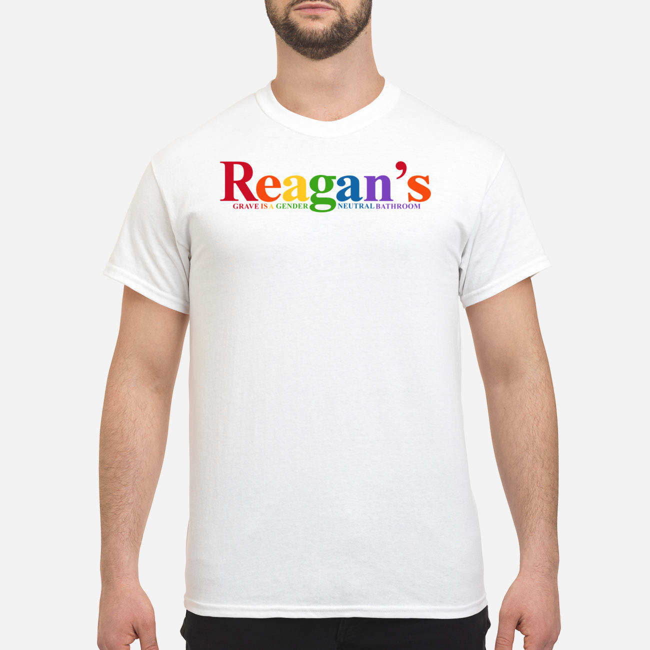 Reagans Grave Is A Gender Neutral Bathroom Pride Shirt