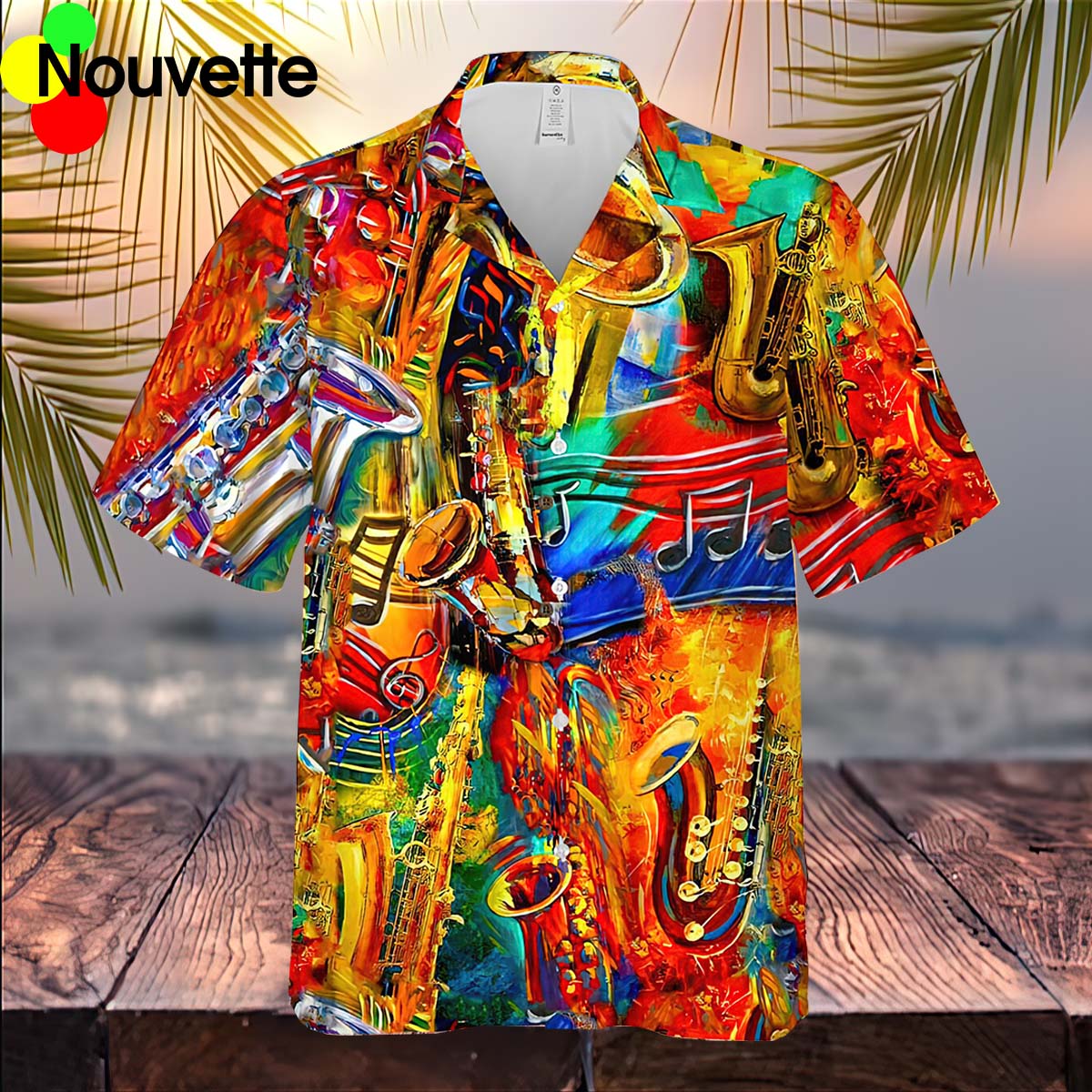 Discover Cool Music On World Off Saxophone Hawaiian Shirt Discover Cool Music On World Off Saxophone Hawaiian Shirt