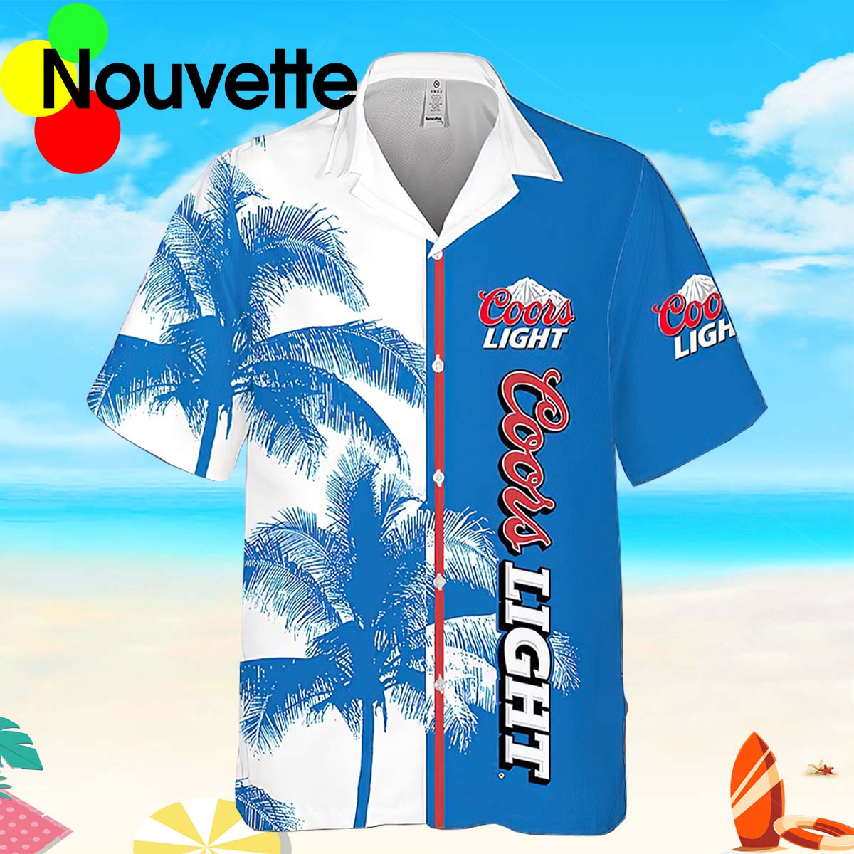 Coors Light Tropical Palm Trees Hawaiian Shirt Coors Light Tropical Palm Trees Hawaiian Shirt