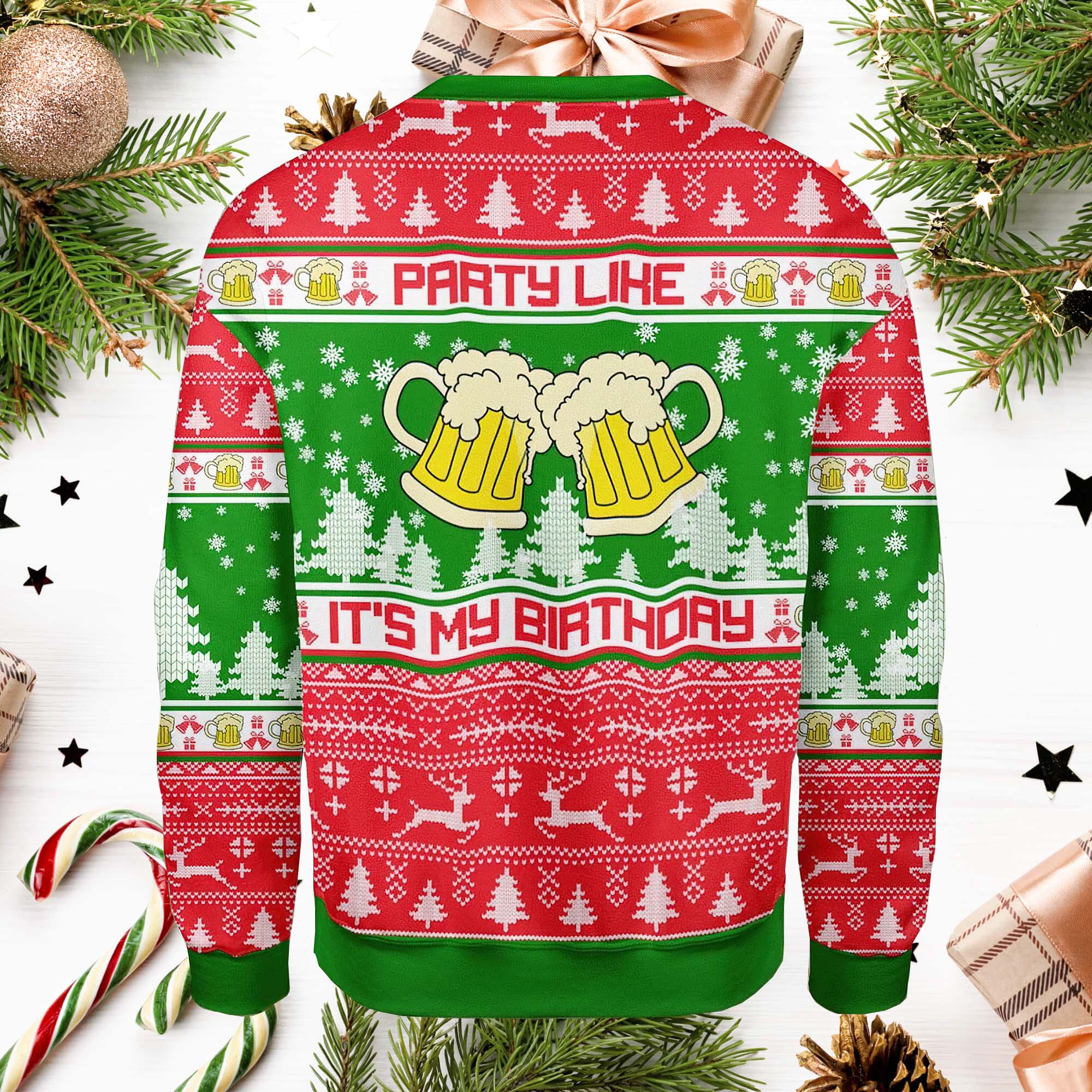 Drink Like It Is My Birthday Jesus Ugly Sweater Drink Like It Is My Birthday Jesus Ugly Sweater