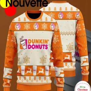 Dunkin Donut Ugly Christmas Sweater