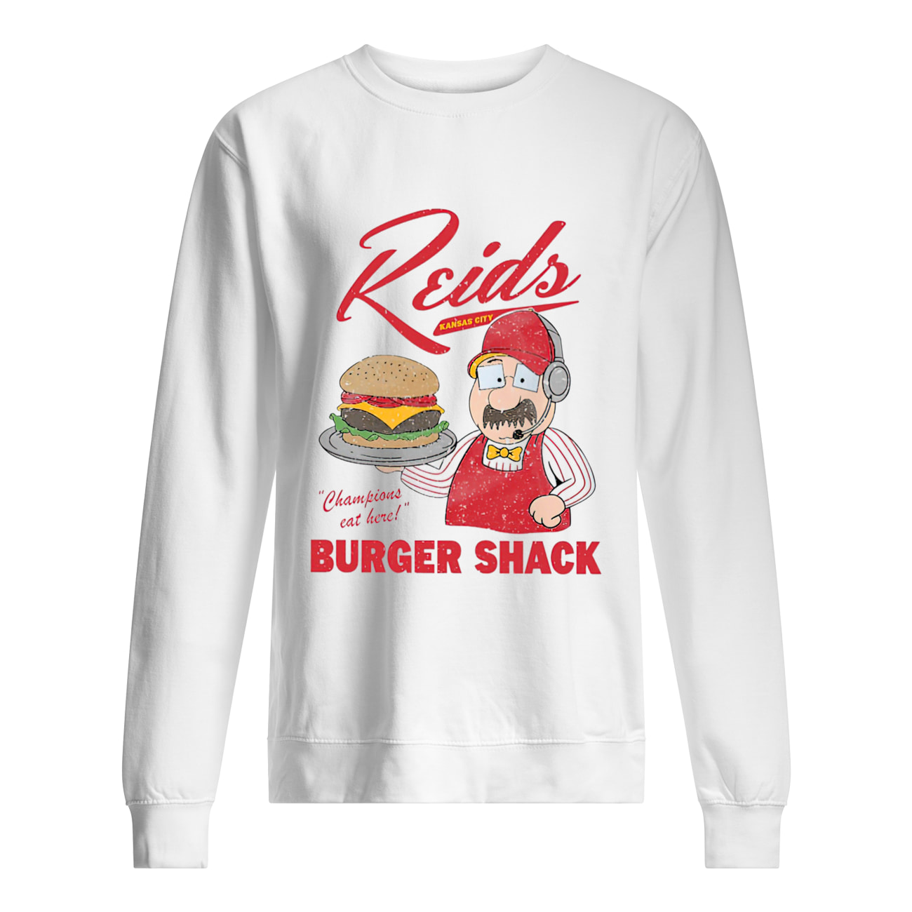 Reids Kansas City Champions Eat Here Burger Shack Shirt Reids Kansas City Champions Eat Here Burger Shack Shirt