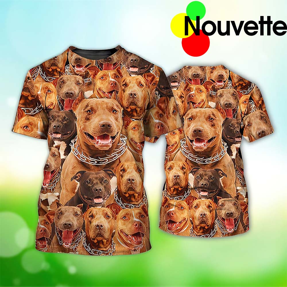 Pit Bull Face 3D Shirt Pit Bull Face 3D Shirt