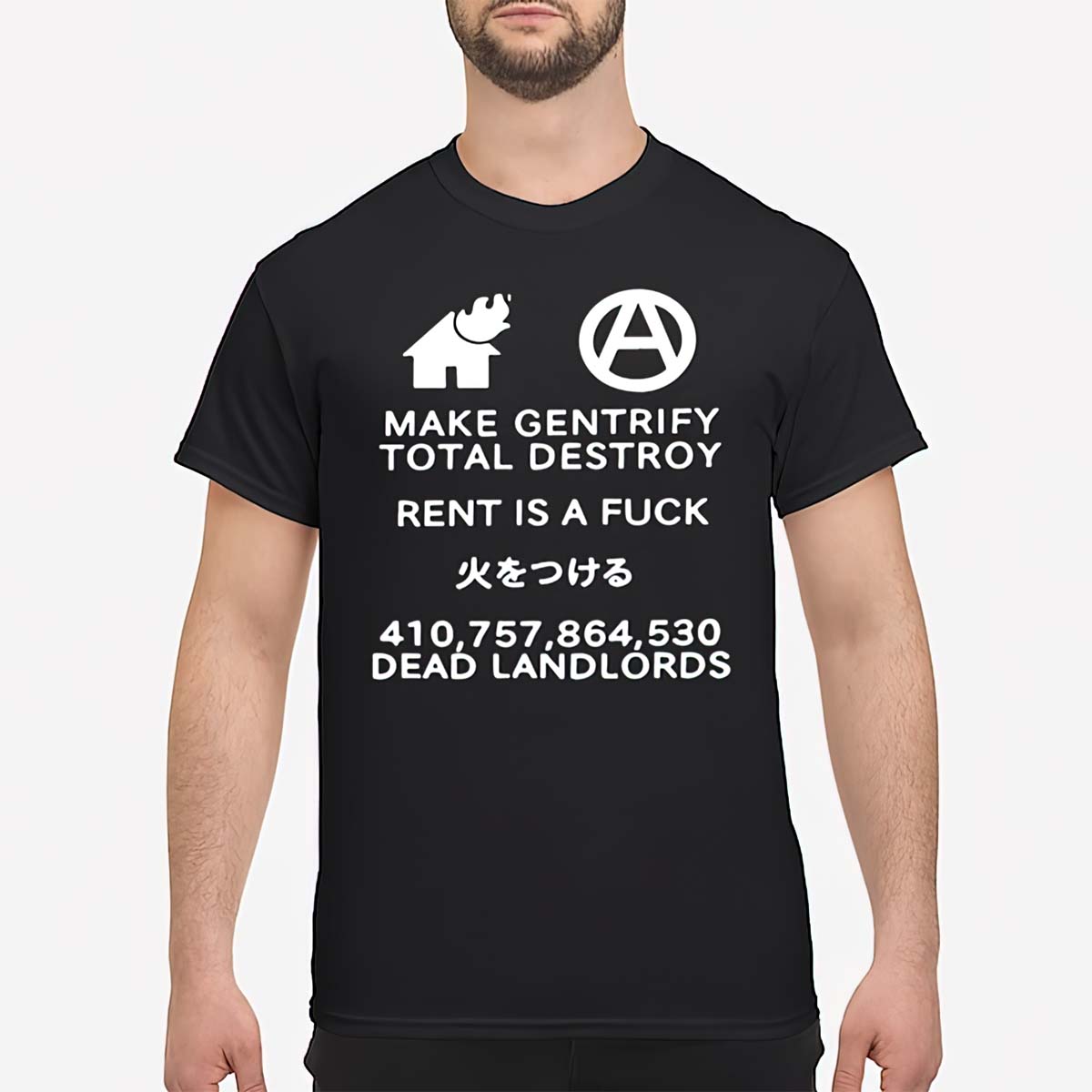 Make Gentrify Total Destroy Rent Is A Fuck Dead Landlords Shirt Make Gentrify Total Destroy Rent Is A Fuck Dead Landlords Shirt