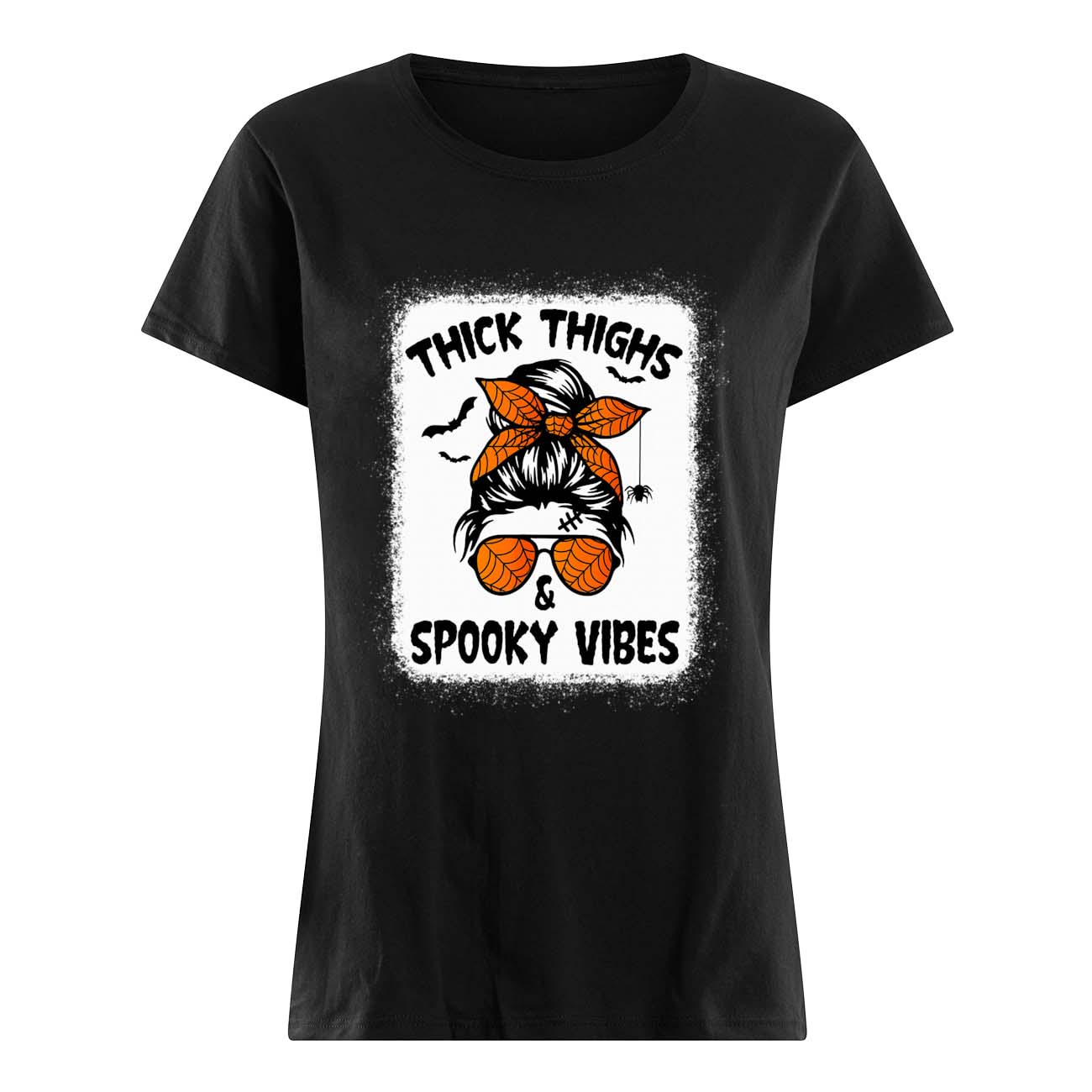 Messy Bun Thick Thighs And Spooky Vibes Sweatshirt Messy Bun Thick Thighs And Spooky Vibes Sweatshirt