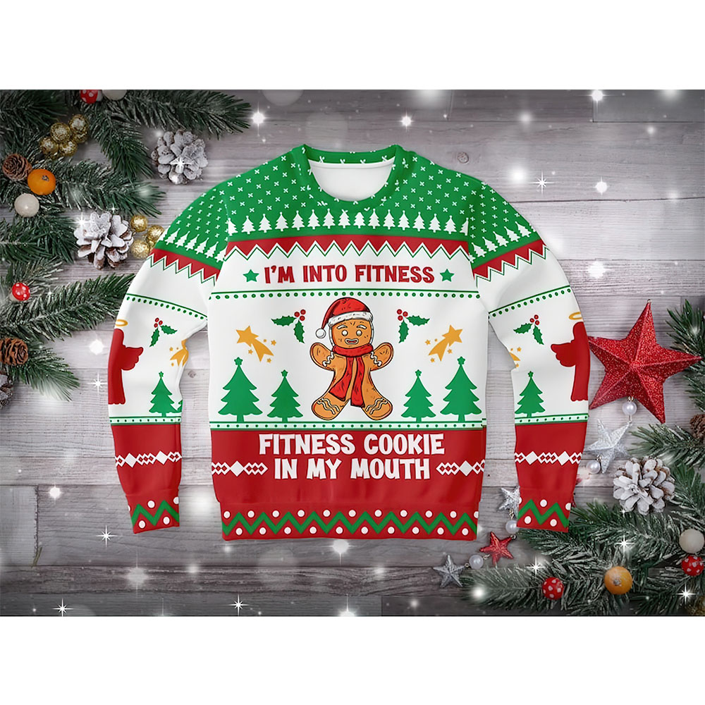 Fitness Cookie Ugly Christmas Sweater Fitness Cookie Ugly Christmas Sweater