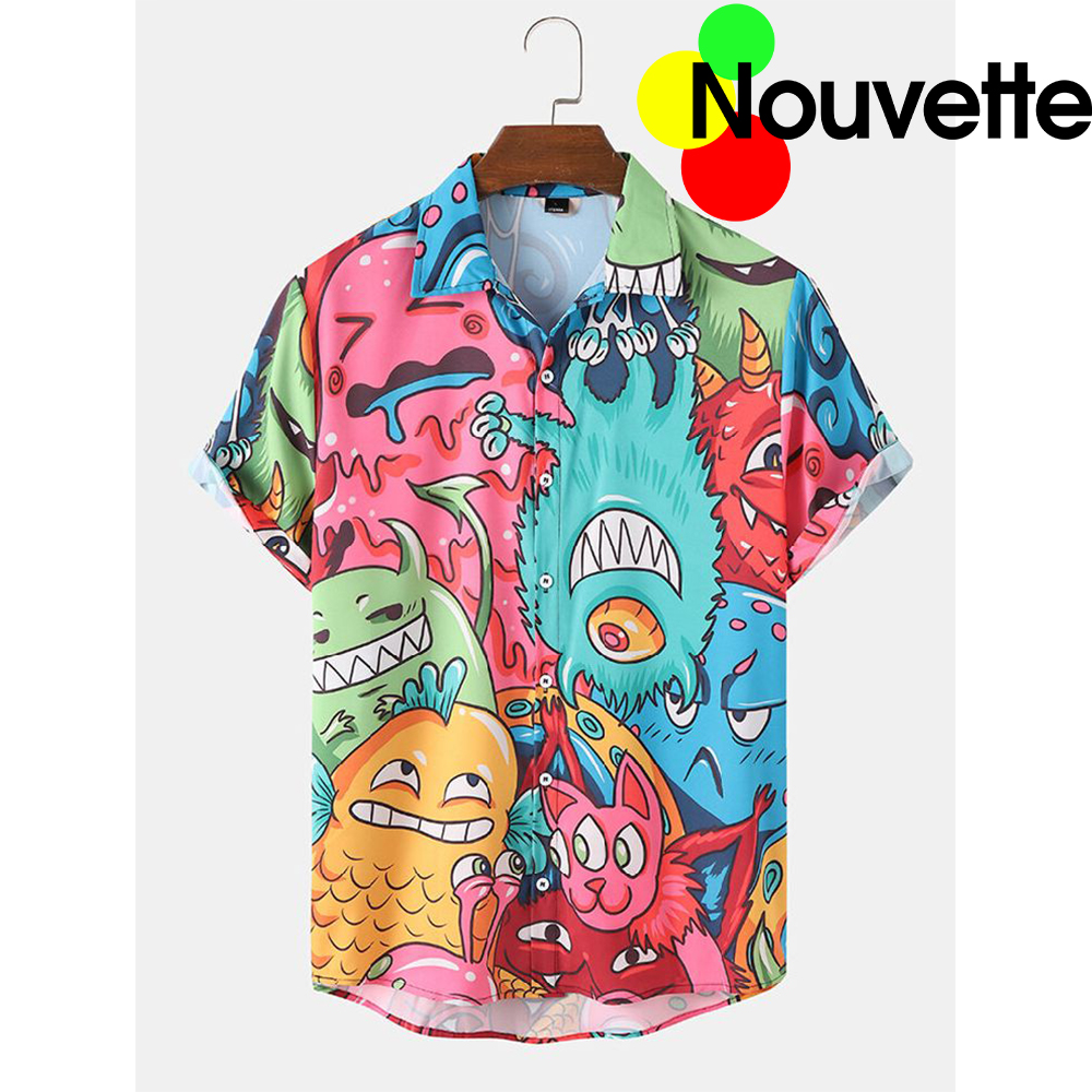 Cartoon Monster Hawaiian Shirt Cartoon Monster Hawaiian Shirt