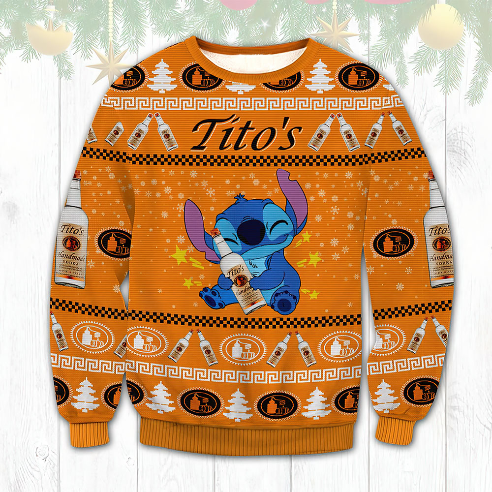 Stitch Tito’S Ugly Christmas Sweater Stitch Tito’S Ugly Christmas Sweater