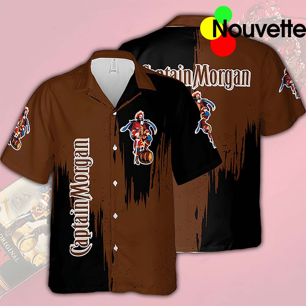 Captain Morgan Brown Hawaiian Shirt Captain Morgan Brown Hawaiian Shirt