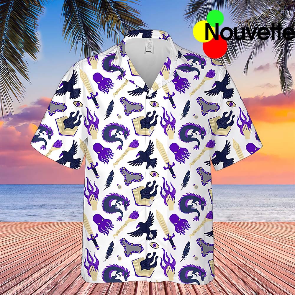 Dnd Warlock Hawaiian Shirt Dnd Warlock Hawaiian Shirt