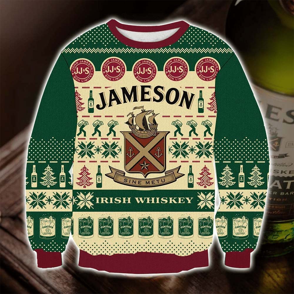 Jameson Irish Whiskey Christmas Sweater Jameson Irish Whiskey Christmas Sweater