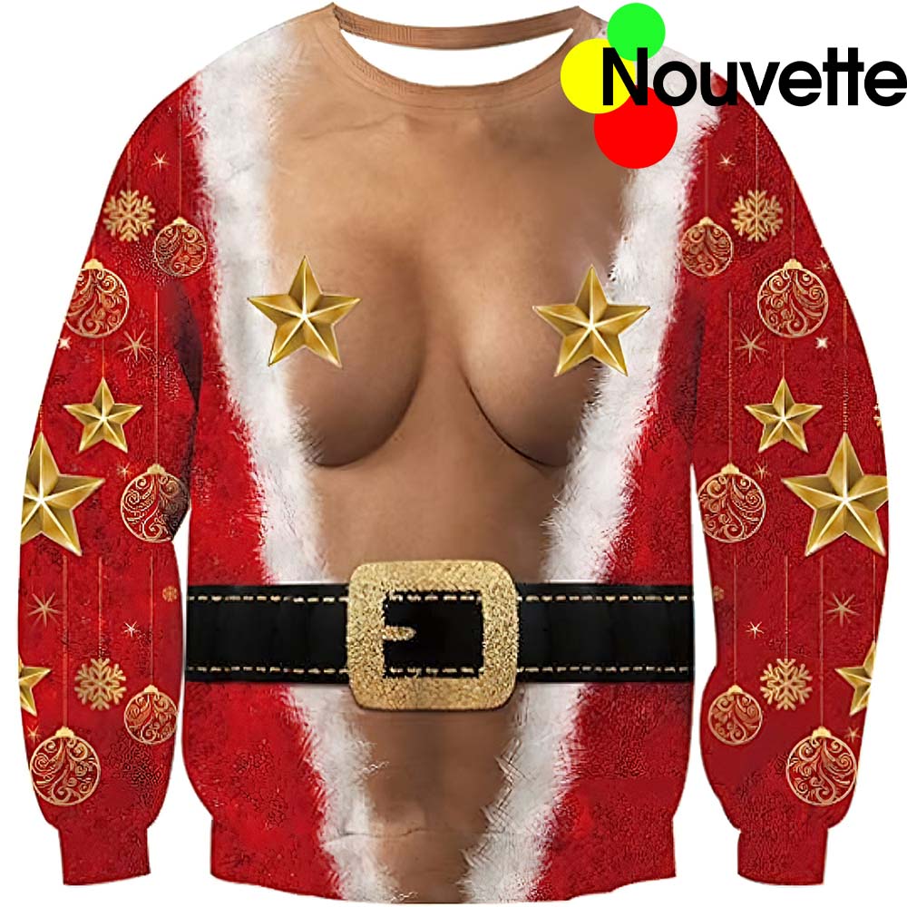 Big Star On Santa B*Obs Ugly Christmas Sweater Big Star On Santa B*Obs Ugly Christmas Sweater