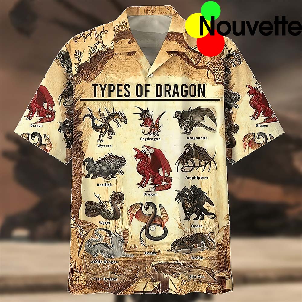 Types Of Dragon Hawaiian Shirt Types Of Dragon Hawaiian Shirt