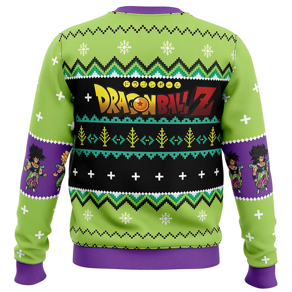Broly Dragon Ball Z Ugly Christmas Sweater Broly Dragon Ball Z Ugly Christmas Sweater