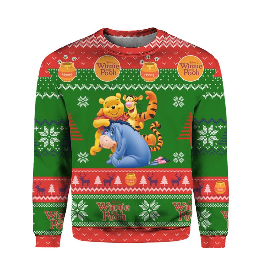 Winnie The Pooh Ugly Christmas Sweater Winnie The Pooh Ugly Christmas Sweater
