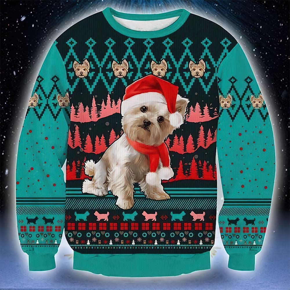 Yorkshire Terrier Ugly Christmas Sweater