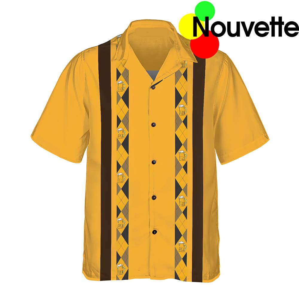Here For The Beer Bowling Hawaiian Shirt Here For The Beer Bowling Hawaiian Shirt