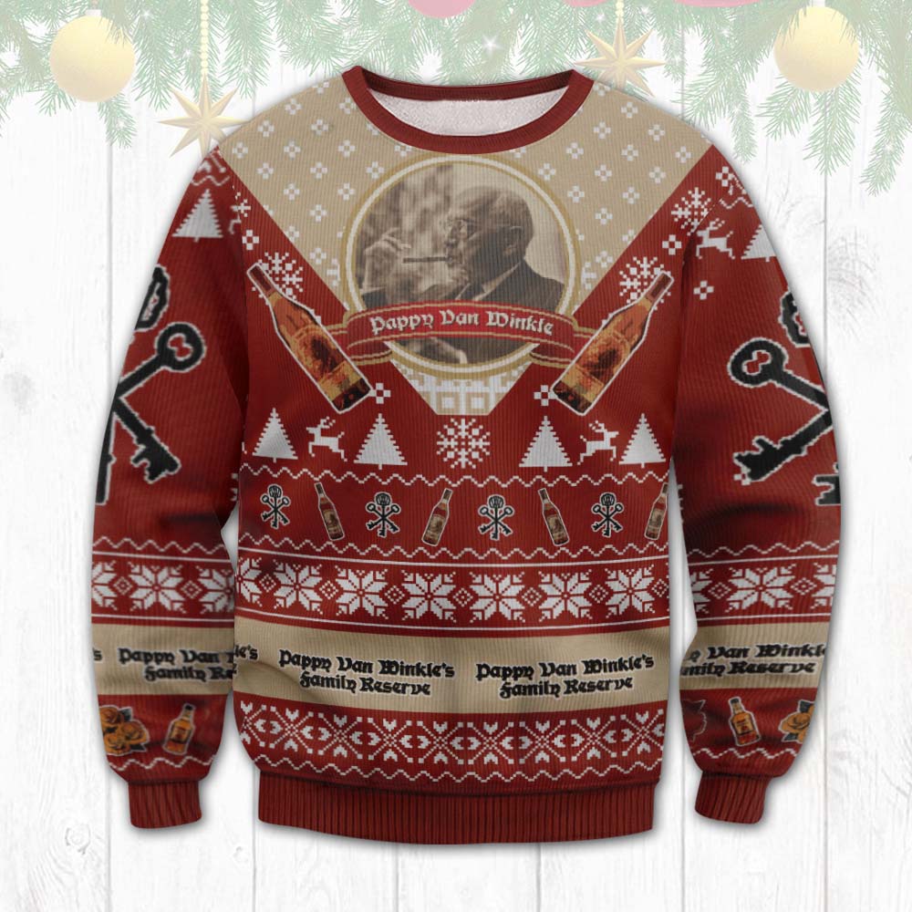 Pappy Van Winkle Ugly Christmas Sweater Pappy Van Winkle Ugly Christmas Sweater