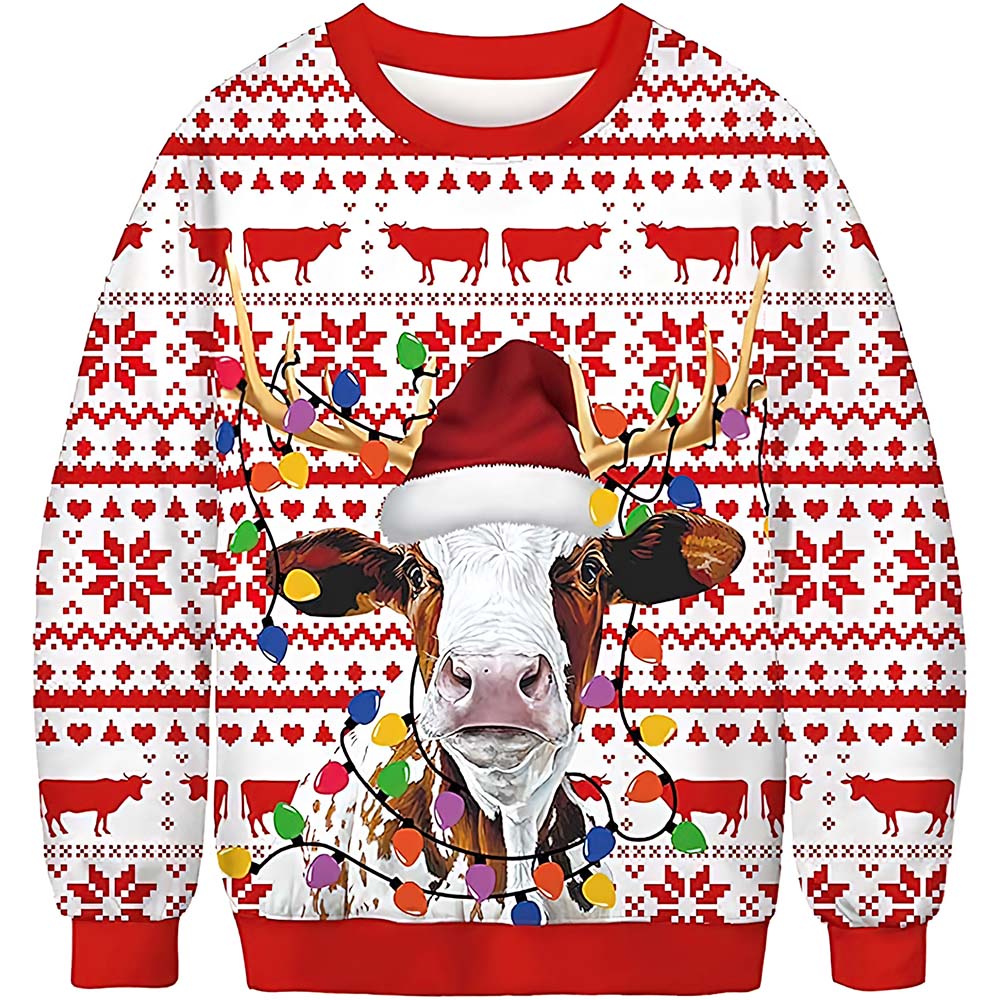 Cow Reindeer Christmas Sweater Cow Reindeer Christmas Sweater