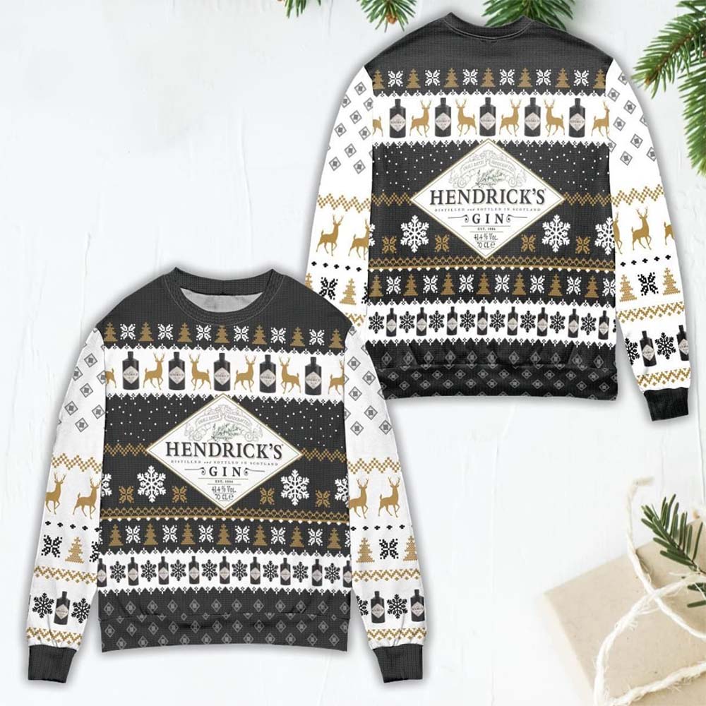 Hendrick’S Gin Ugly Christmas Sweater Hendrick’S Gin Ugly Christmas Sweater