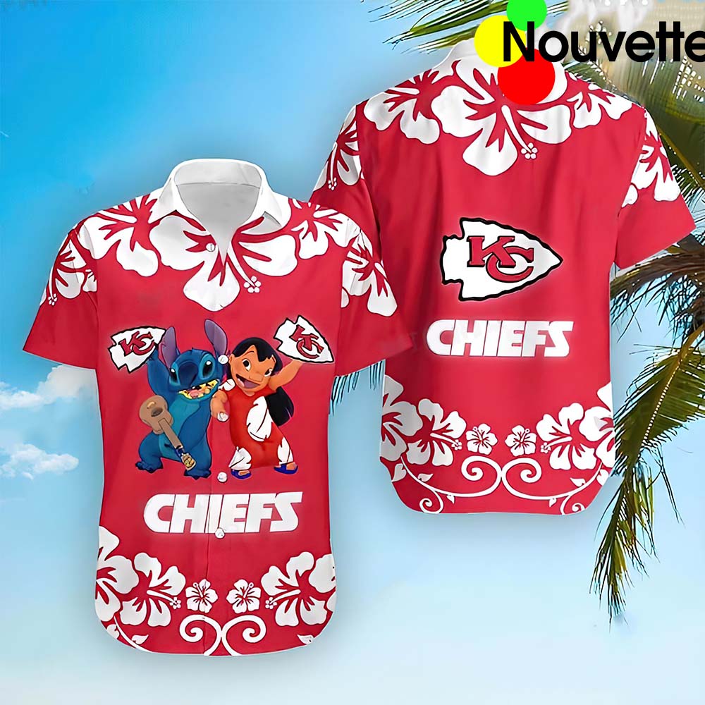 Lilo And Stitch Chiefs Hawaiian Shirt