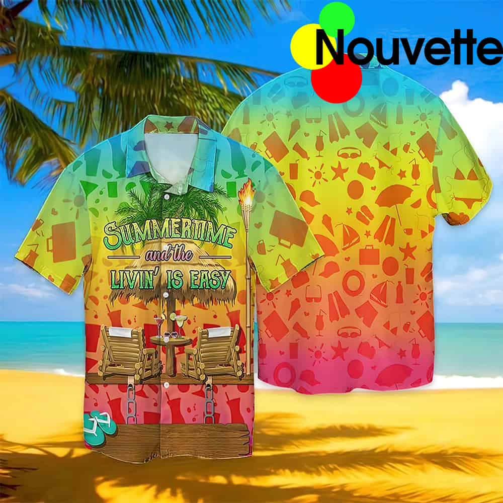 Summertime Livin Is Easy Hawaiian Shirt Summertime Livin Is Easy Hawaiian Shirt