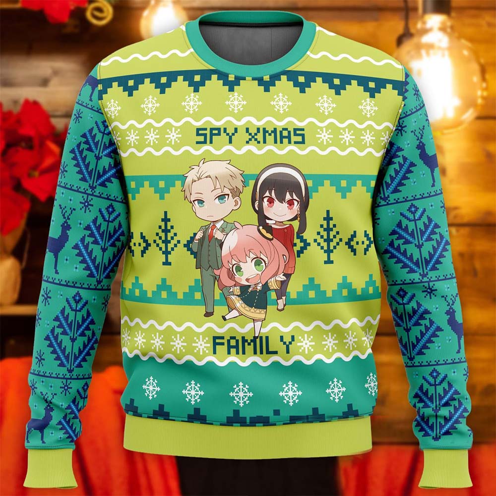 Chibi Spy Xmas Christmas Sweater Chibi Spy Xmas Christmas Sweater