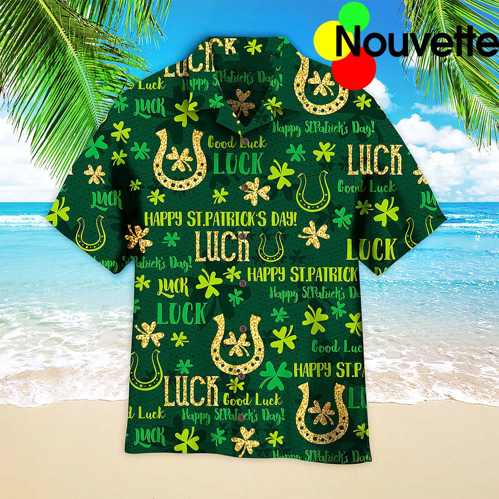 Lucky Charm St Patricks Day Green Aloha Hawaiian Shirt Lucky Charm St Patricks Day Green Aloha Hawaiian Shirt