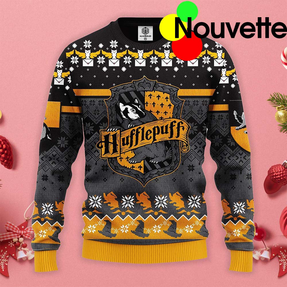 Harry Potter Hufflepuff Christmas Sweater