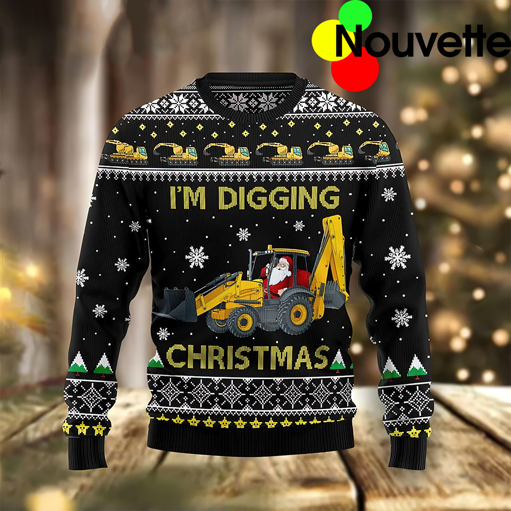Santa I’M Digging Christmas Sweater Santa I’M Digging Christmas Sweater