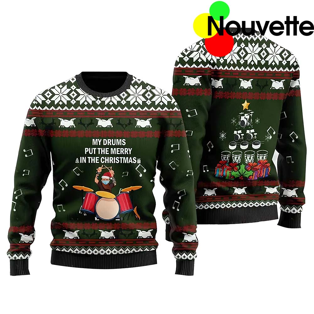 My Drums Put The Merry In The Christmas Sweater