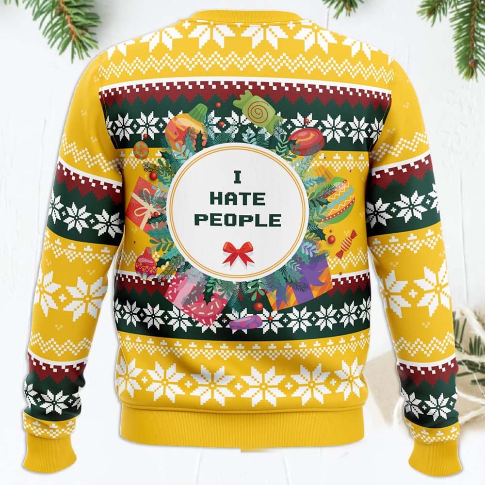I Hate People Ugly Christmas Sweater I Hate People Ugly Christmas Sweater
