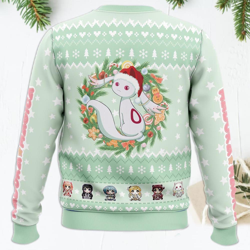 Magical Girls Puella Magi Madoka Magica Ugly Christmas Sweater Magical Girls Puella Magi Madoka Magica Ugly Christmas Sweater